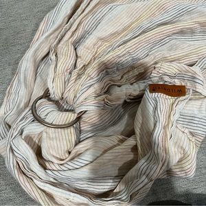 Wildbird  Multicolor Stripe Linen Sling Baby Carrier. Adjustable Standard 74"